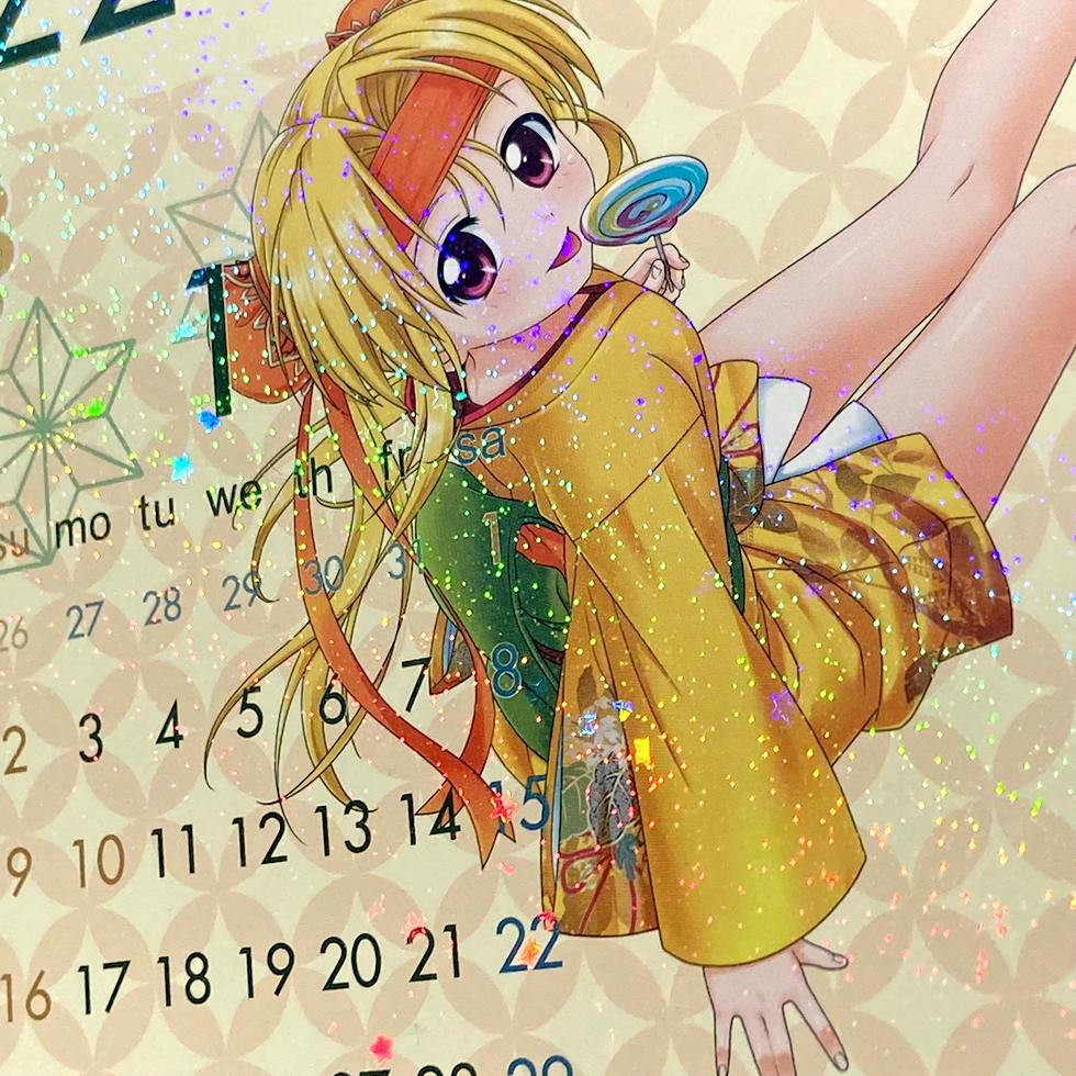 戦国乙女 B3ホログラムカレンダーの商品画像2